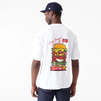 New Era MLB Boston Red Sox Burger Graphic Oversized T-Shirt 