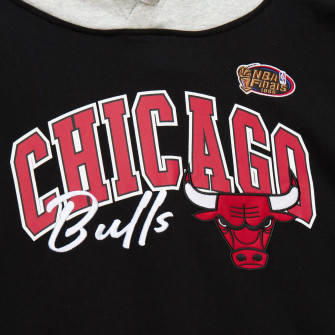 M&N NBA Chicago Bulls Vintage Logo Premium Hoodie ''Black''