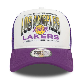 New Era NBA Los Angeles Lakers Team Colour 9FORTY E-Frame Adjustable Trucker Cap 