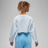 Air Jordan Long-Sleeve Cropped Women's T-Shirt "Ice Blue"
